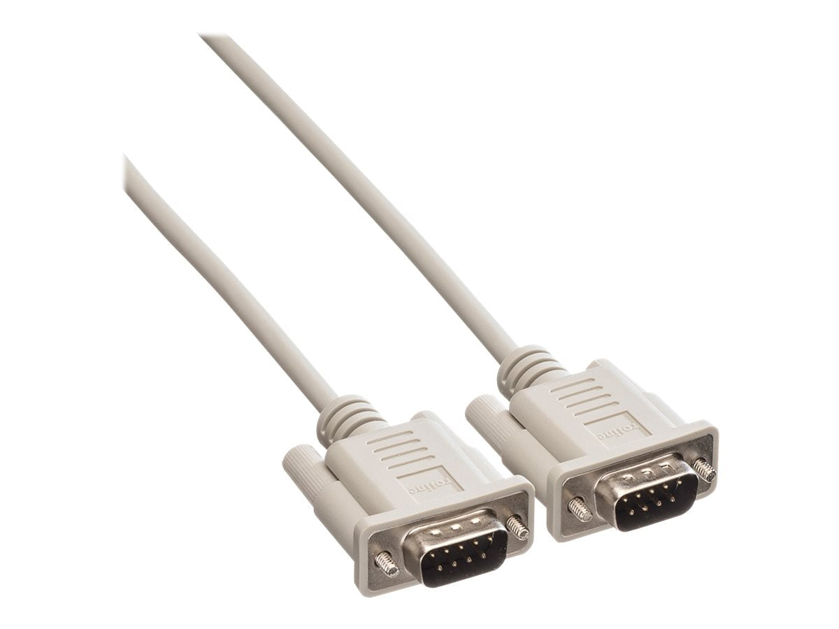 ROLINE RS232-Kabel 9pol ST-ST 1,8m Vorderansicht