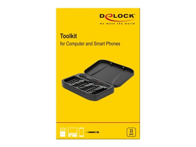 DELOCK Werkzeugkit für Computer und Smartphones 23-teilig - Verpackung