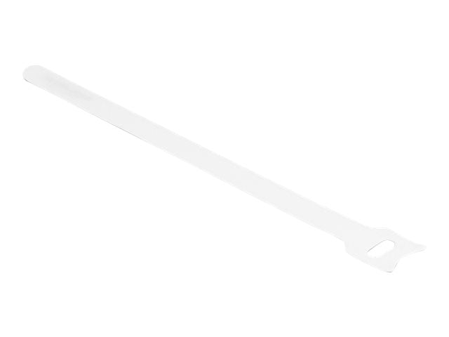 DELOCK Klett-Kabelbinder L 200 x B 12mm weiss - Vorderansicht