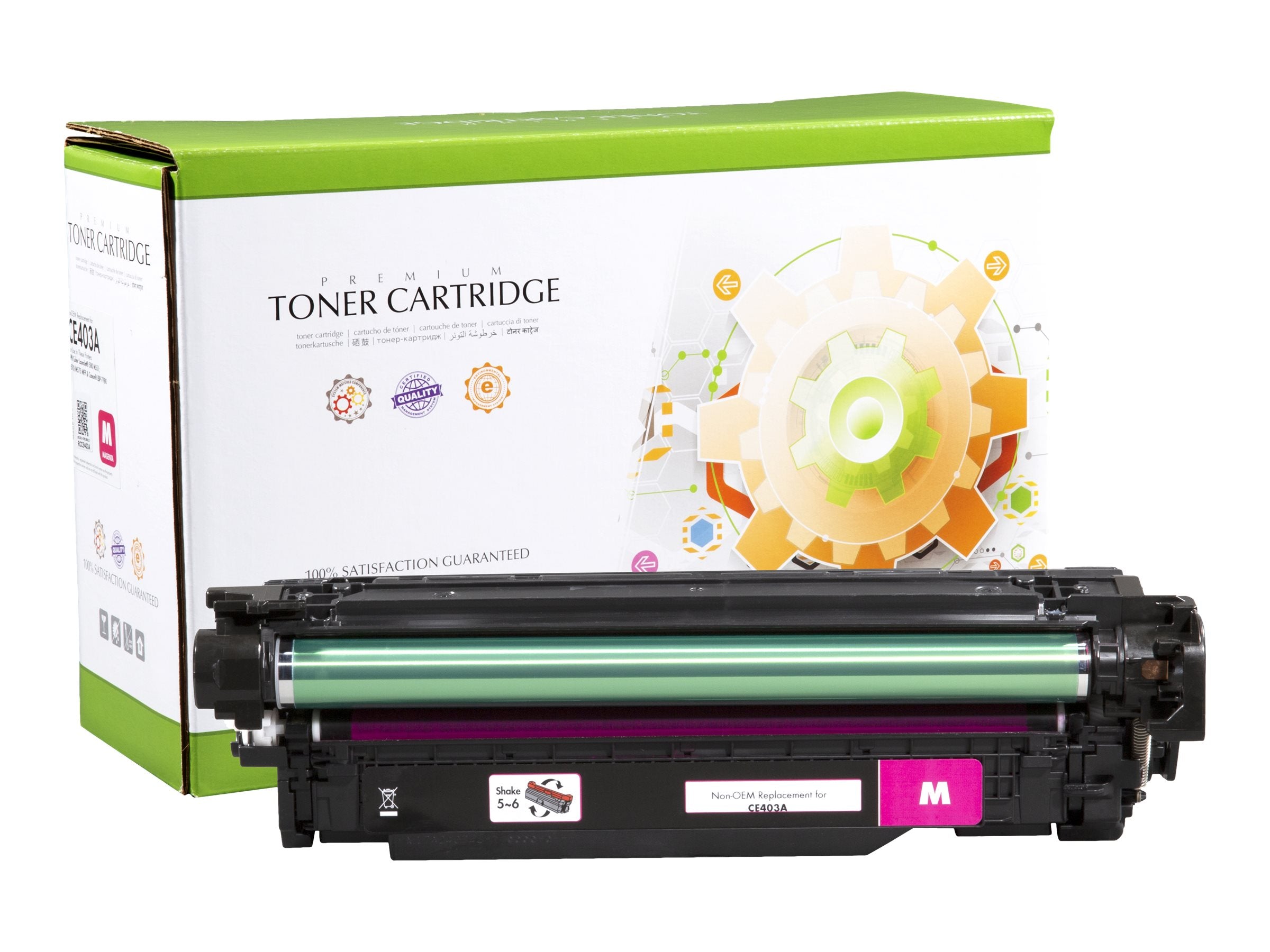 STATIC Tonerpatrone HP CE403A magenta - Vorderansicht