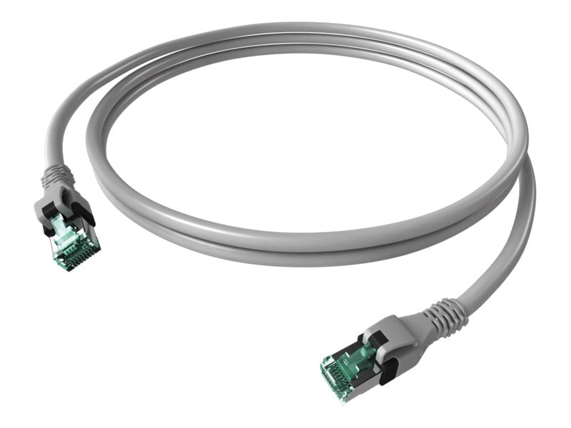 EASYLAN DualBoot PushPull Patchkabel Kat.6A Class EA S/FTP weiss 1,5m - Vorderansicht