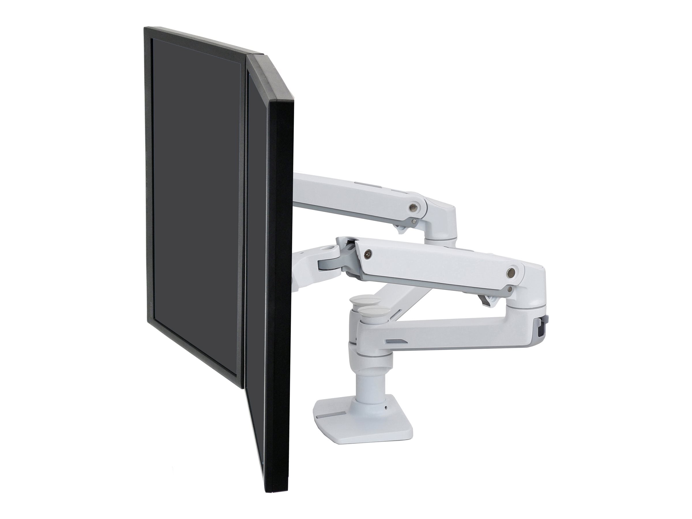 ERGOTRON LX-Montagearm für 2 Monitore nebeneinander - Vorderansicht