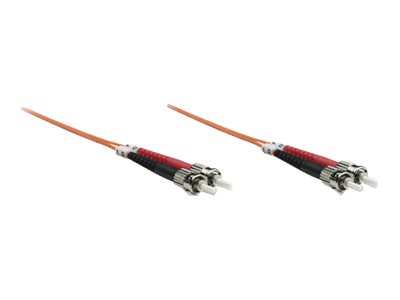 INTELLINET LWL Kabel ST/ST OM2 5m orange Duplex Multimode - Anschlussansicht