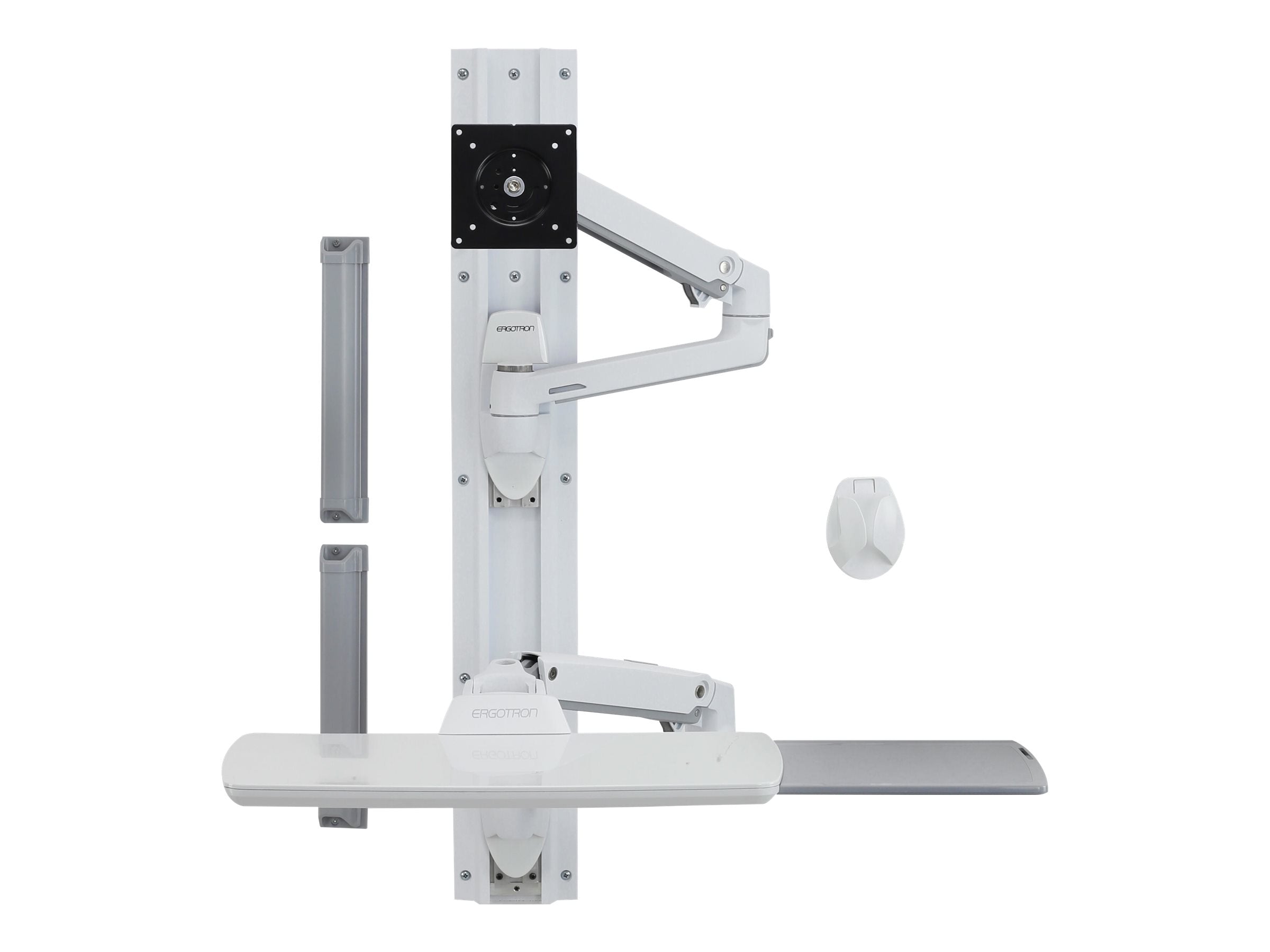 ERGOTRON LX Wand Halterung System weiss Vorderansicht