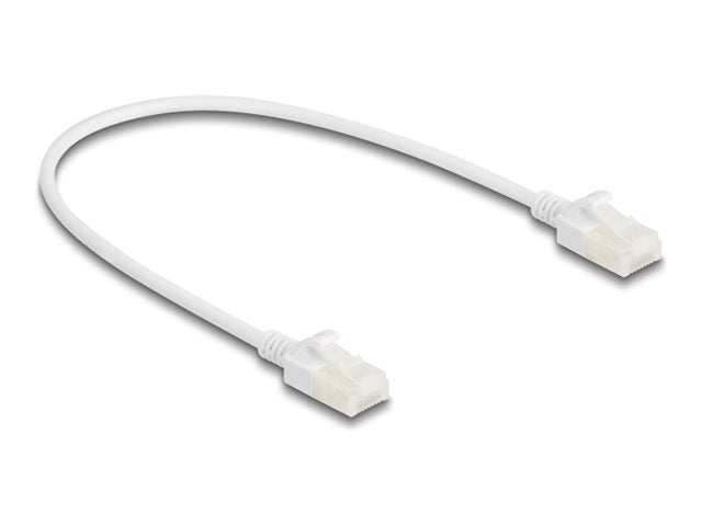 DELOCK RJ45 Netzwerkkabel Cat.6A Stecker zu Stecker mit robuster Rastnase Industrietauglich U/UTP Slim 0