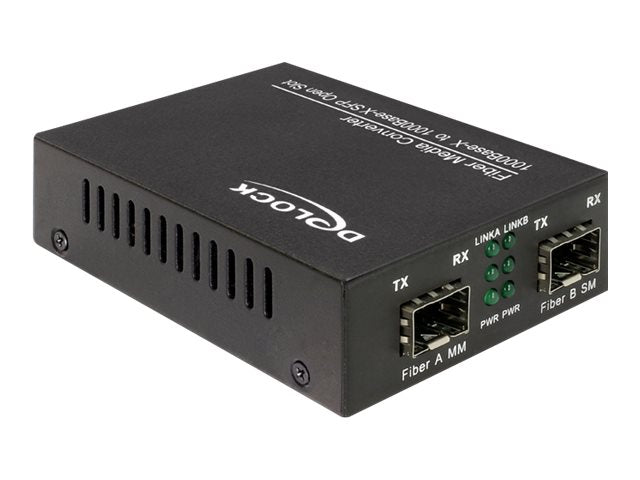 DELOCK Medien Konverter 1000Base-X SFP zu SFP - Vorderansicht