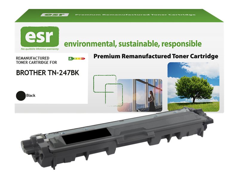 ESR Toner cartridge compatible with Brother TN-247BK black remanufactured 3.000 pages