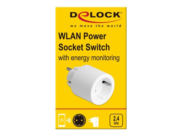 DELOCK WLAN Steckdosen Schalter Vorderansicht