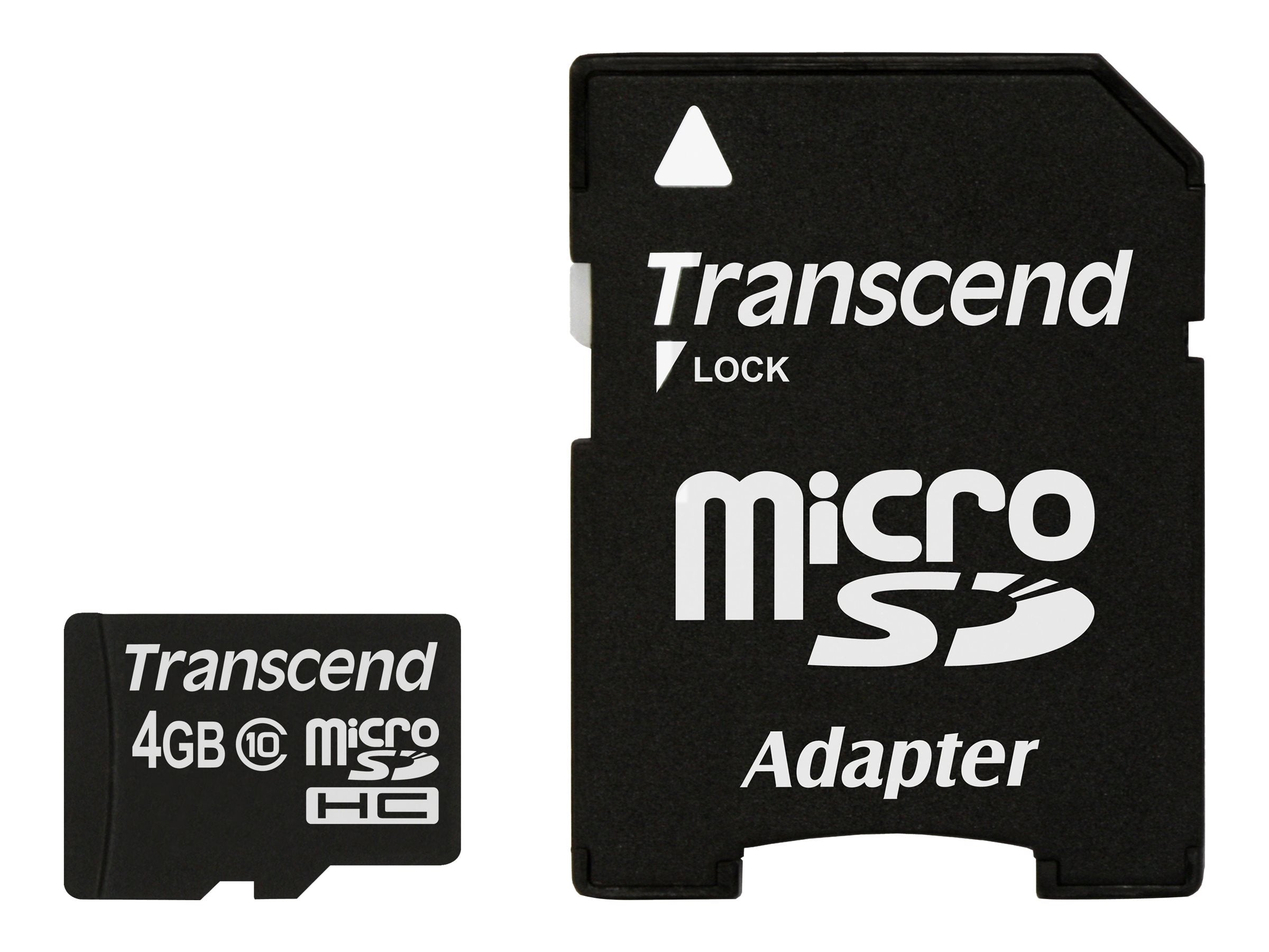 TRANSCEND Premium 4GB microSDHC UHS-I Class10 Vorderansicht