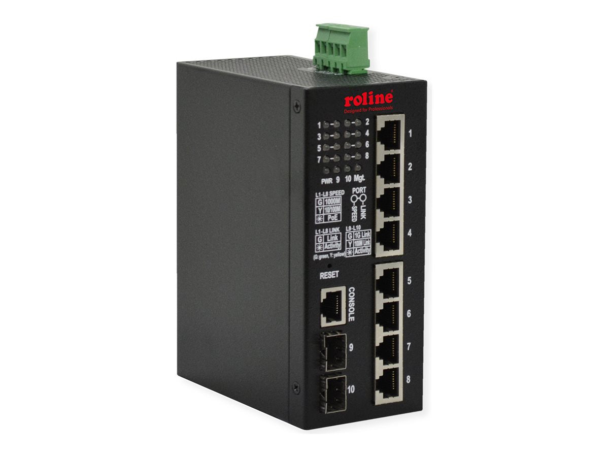 ROLINE Industrial Gigabit Switch Vorderansicht