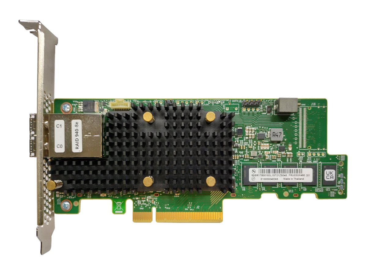 LENOVO ISG ThinkSystem RAID 940-8e 4GB Flash PCIe Gen4 12Gb Adapter - Vorderansicht
