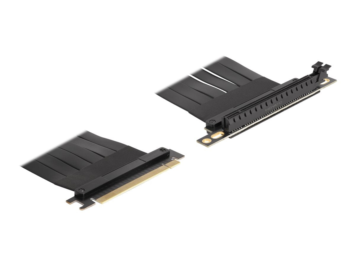 DELOCK Riser Karte PCI Express x16 Stecker zu x16 Slot 90 gewinkelt mit Kabel 60cm - Vorderansicht