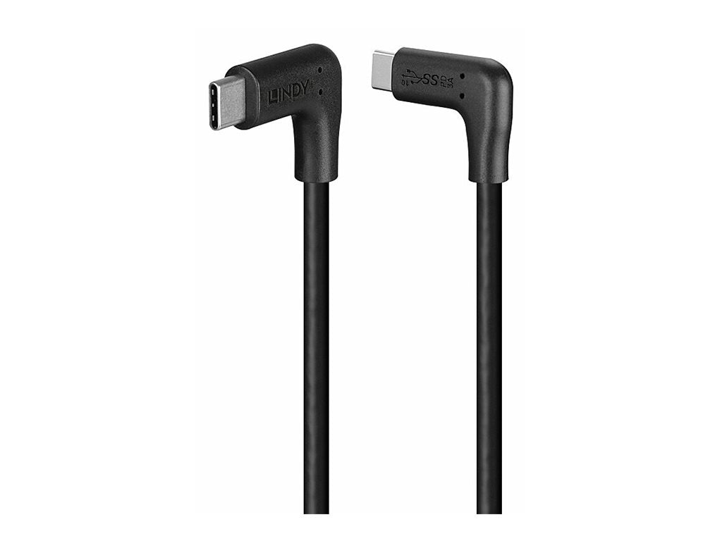 LINDY 0.5m USB 3.2 Typ C Kabel 2 x 90 gewinkelt - Verpackung