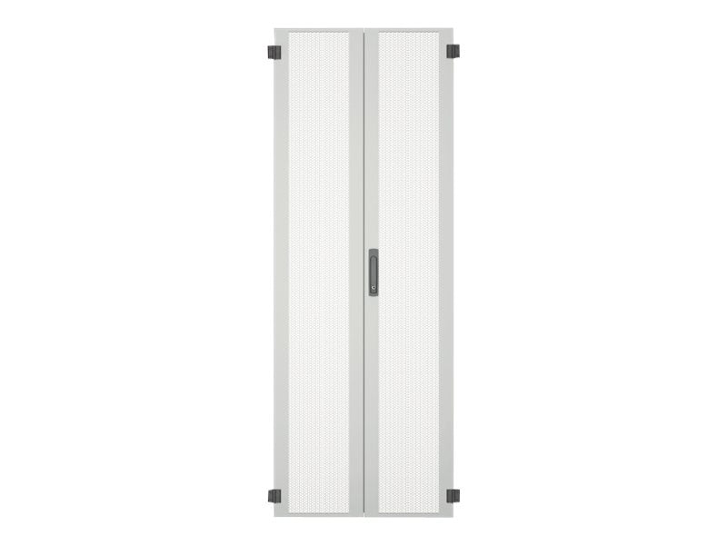 EFB 48,26cm 19Zoll Geteilte Stahltuer perforiert Vorderansicht