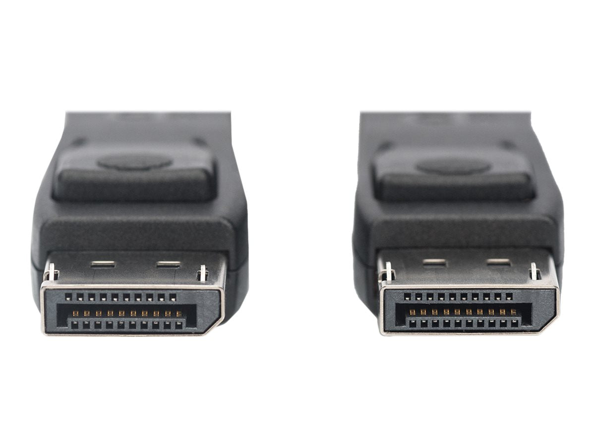 DIGITUS DisplayPort Anschlusskabel DP St/St 1.0m m/Verriegelung Ultra HD 8K Vers. 1.3/1.4 sw