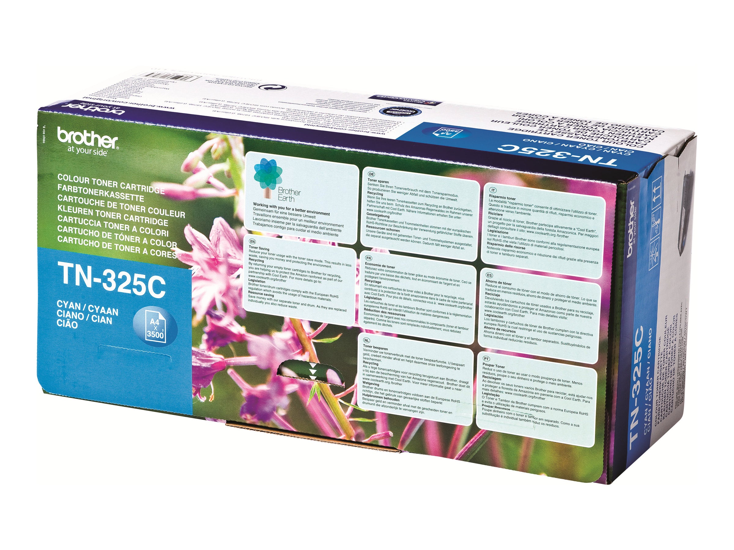 BROTHER TN-325 Toner cyan Verpackung