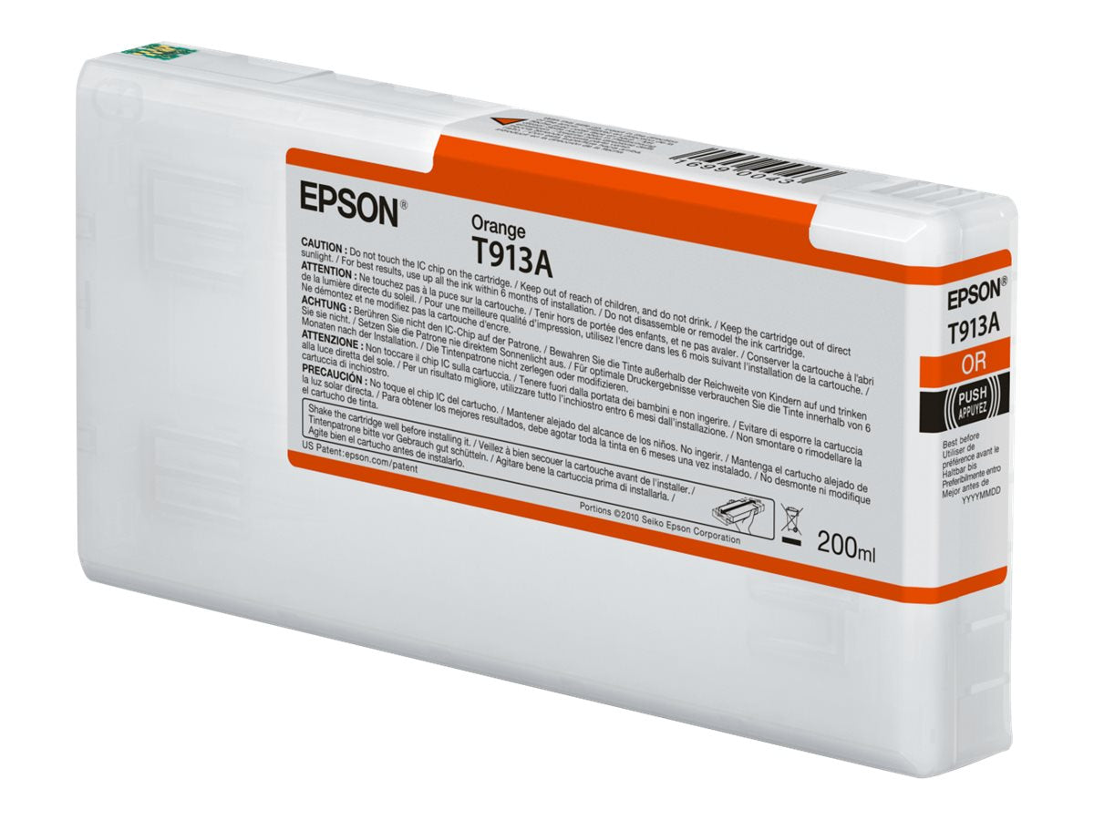 EPSON 5LB T913A Orange Ink Cartridge 200ml Verpackung