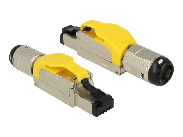 DELOCK RJ45 Stecker feldkonfektionierbar Cat.6A Metall