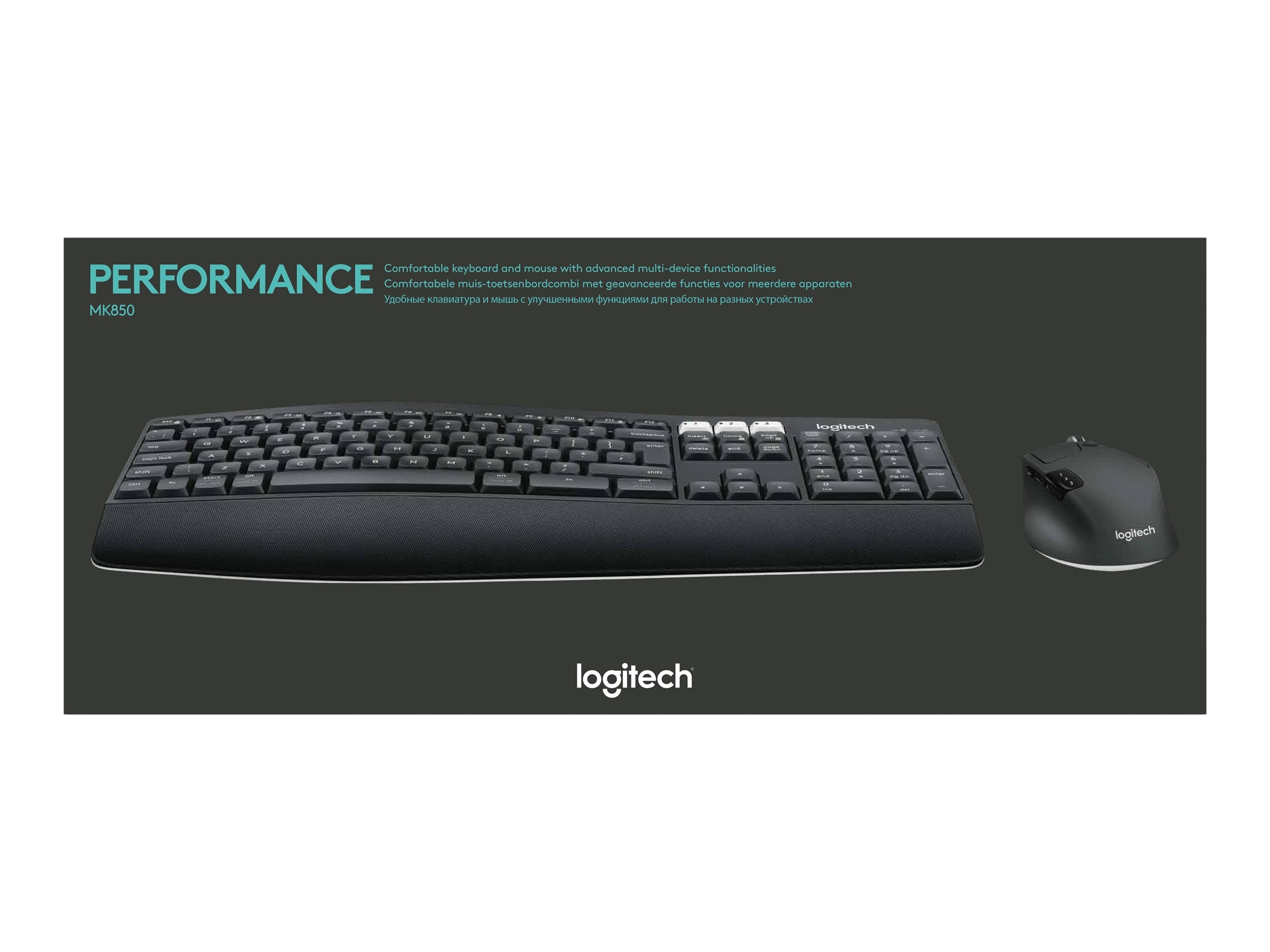 LOGITECH MK850 Performance Wireless Keyboard und Mouse Combo - Verpackung