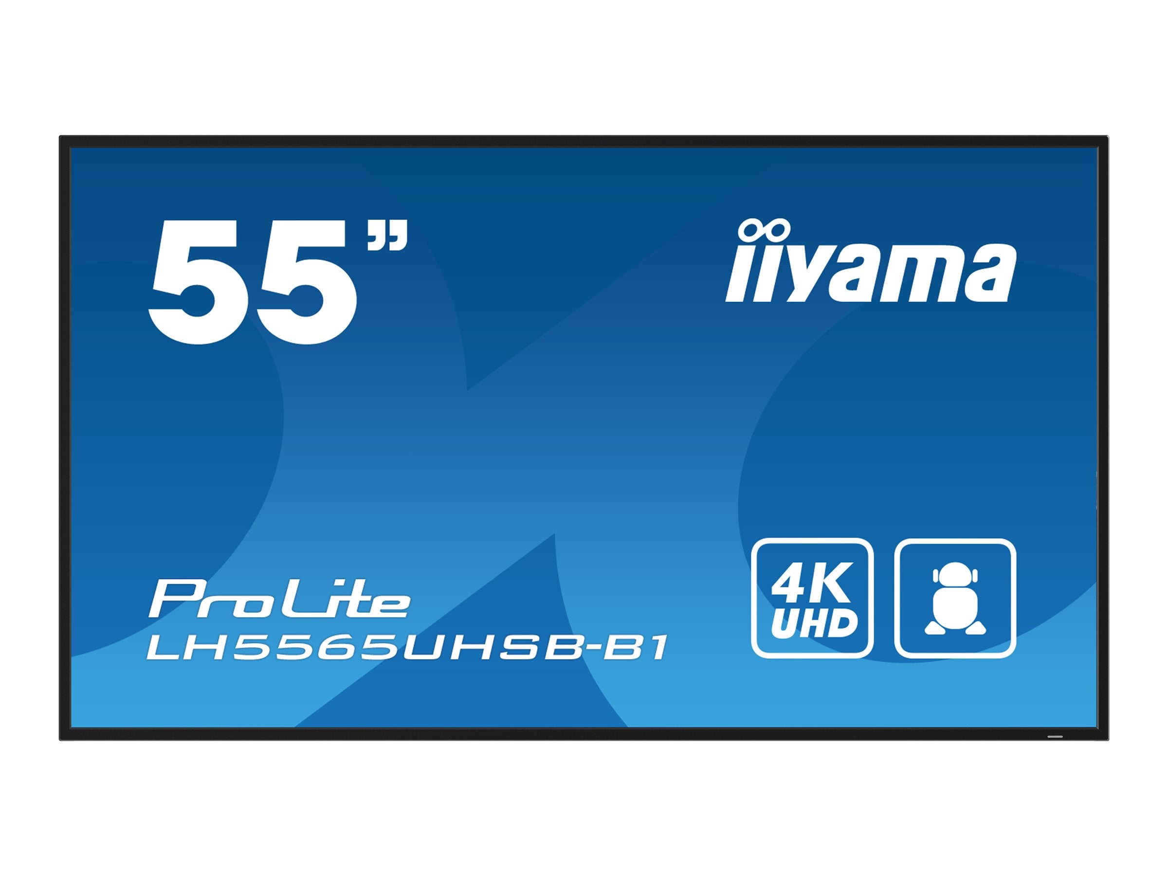 IIYAMA LH5565UHSB-B1 55 Zoll LCD-Display Vorderansicht