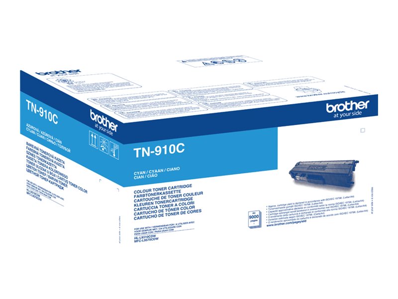 BROTHER TN-910C Tonerkassette Cyan Verpackung
