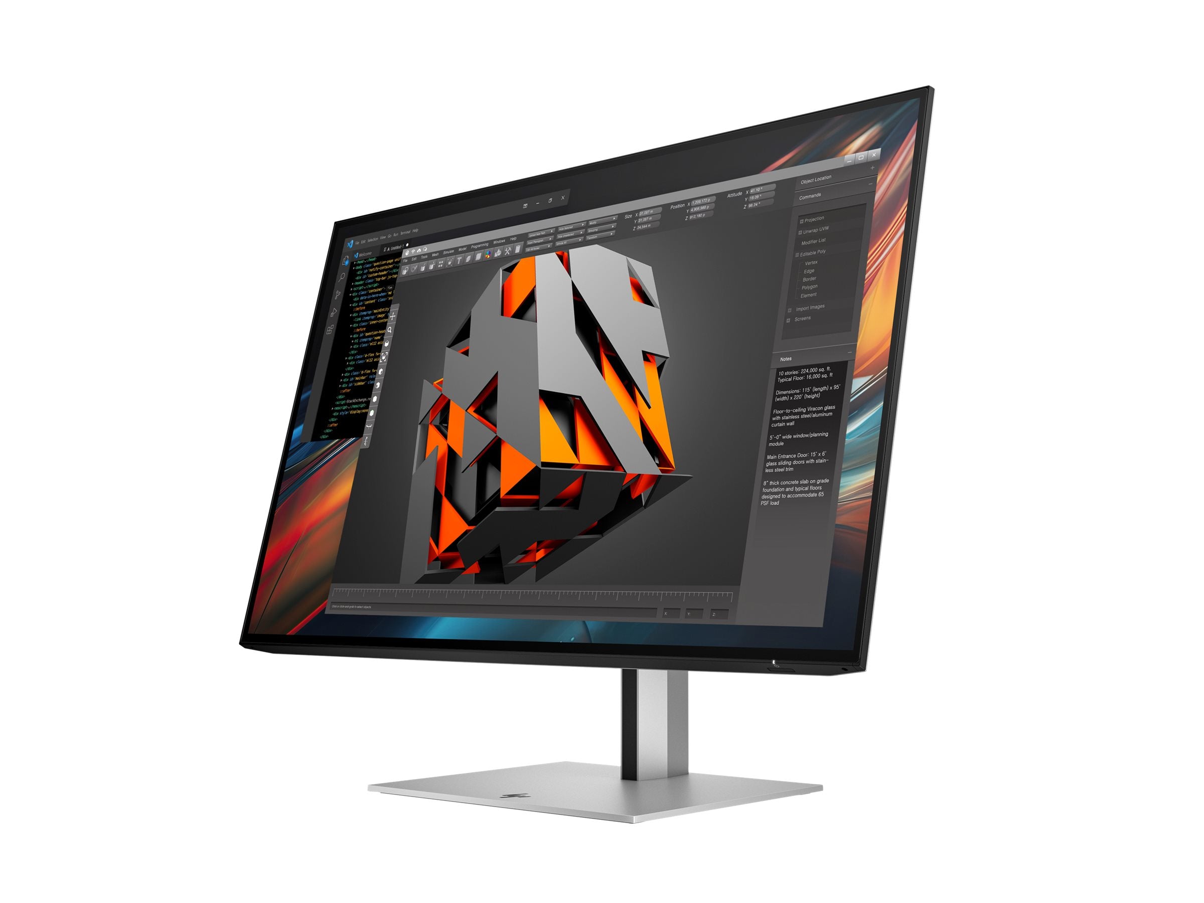 HP 724pu G3 24 Zoll WUXGA Monitor Anschlussmöglichkeiten