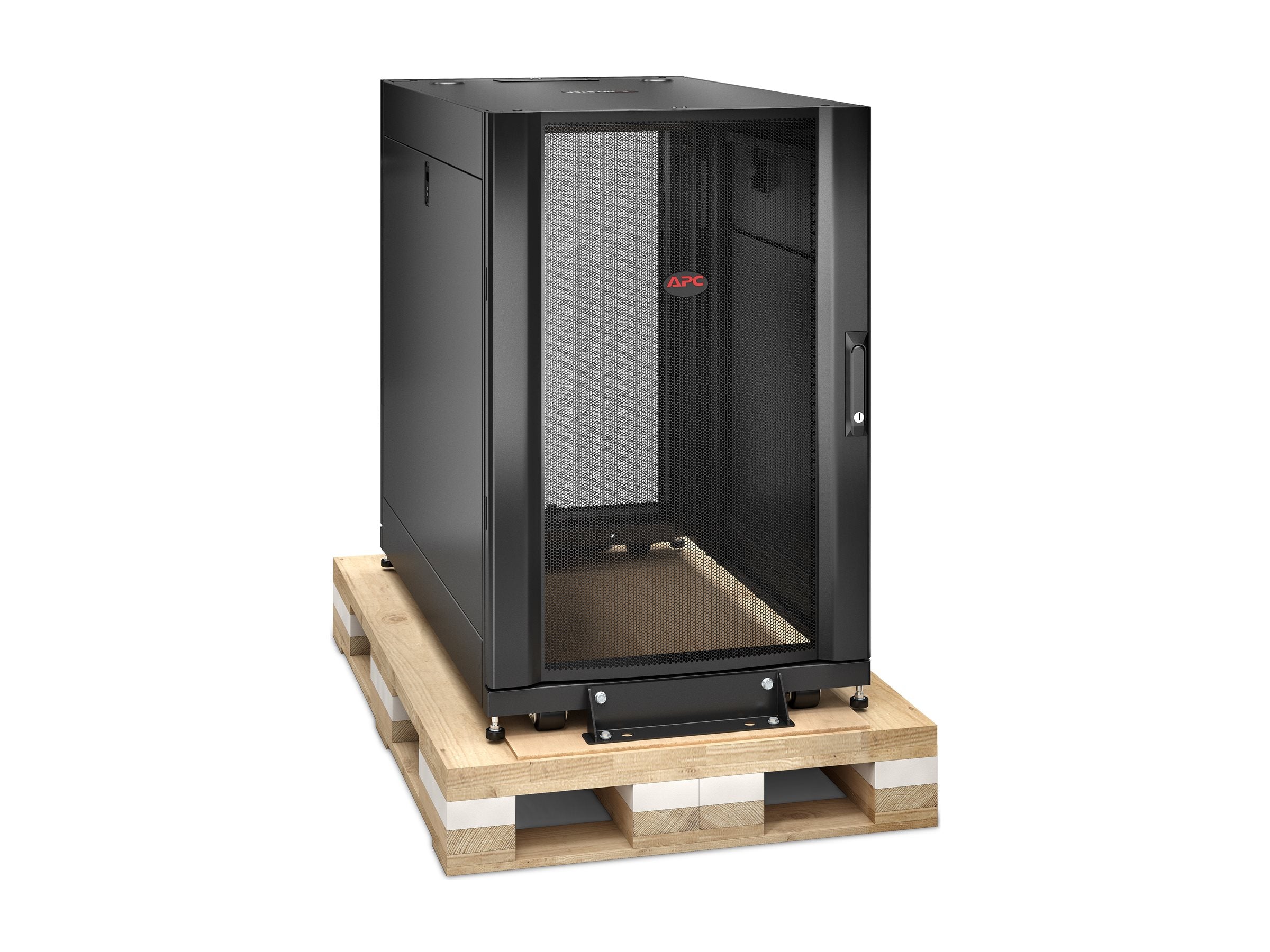 APC NetShelter SX 18U Server Rack Enclosure 600mm x 1070mm w/ Sides Black Shock Packaging