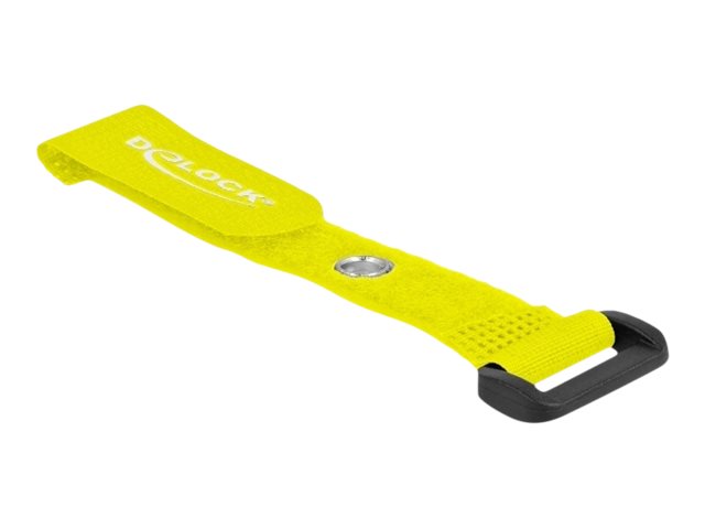 DELOCK Klett-Kabelbinder gelb Detailansicht