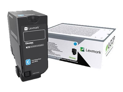 LEXMARK Toner cyan 12KCS725 - Vorderansicht