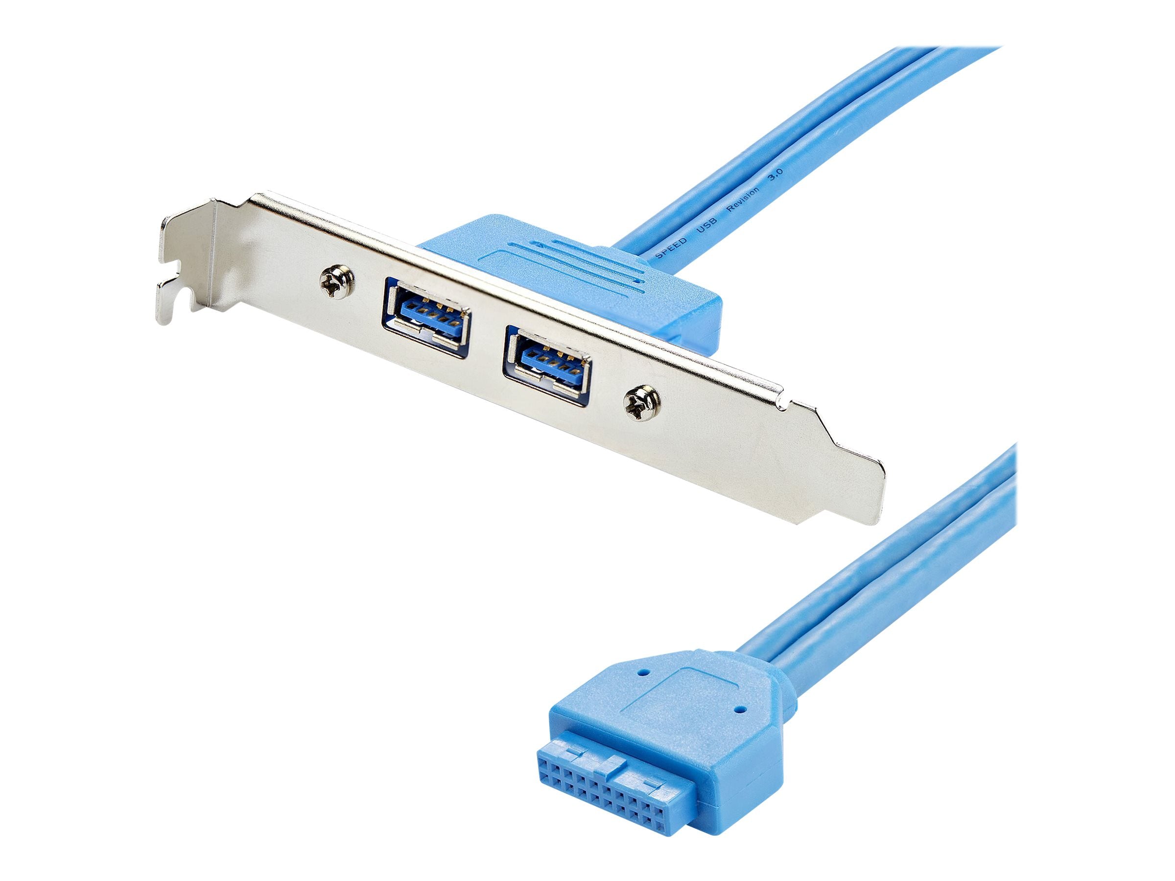 STARTECH.COM 2 Port USB 3.0 A Female Slot Plate Adapter Vorderansicht