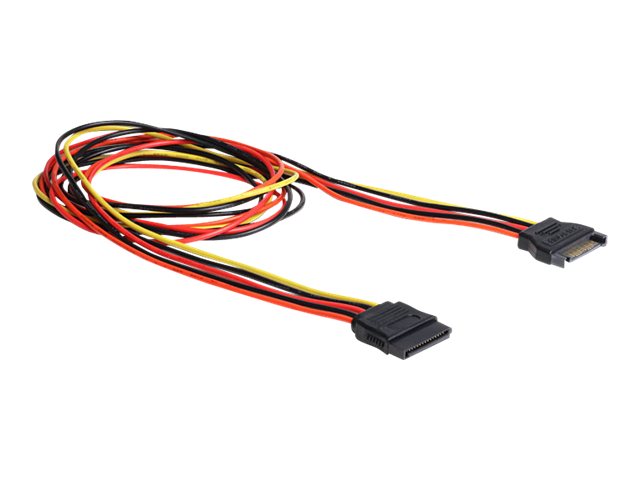 DELOCK 60133 Kabel Power SATA 15 Pin male > SATA 15 Pin female extension 100cm Vorderansicht