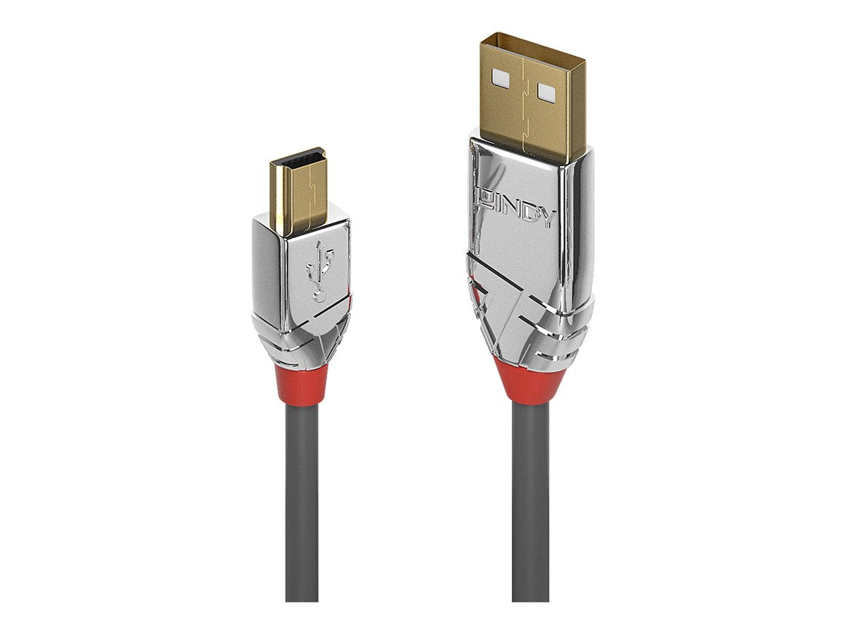 LINDY 7,5m USB 2.0 A/Mini-B Cromo Line Verpackung