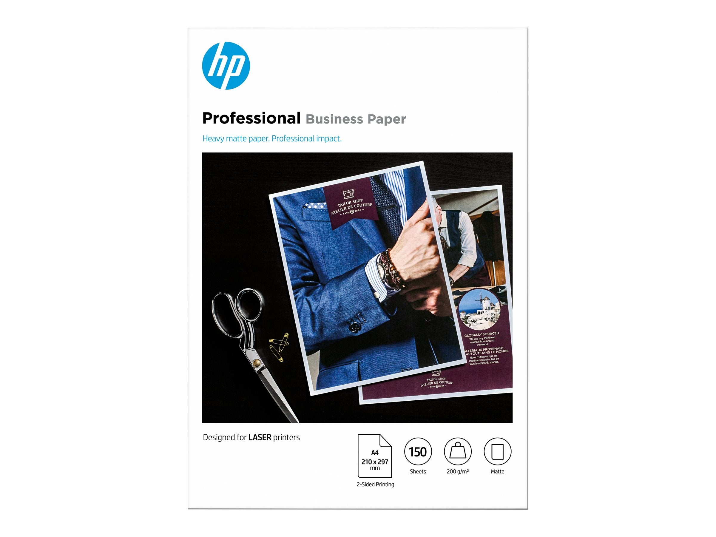 HP Prof Matte LJ A4 200g 150sh FSC Papier Detailansicht
