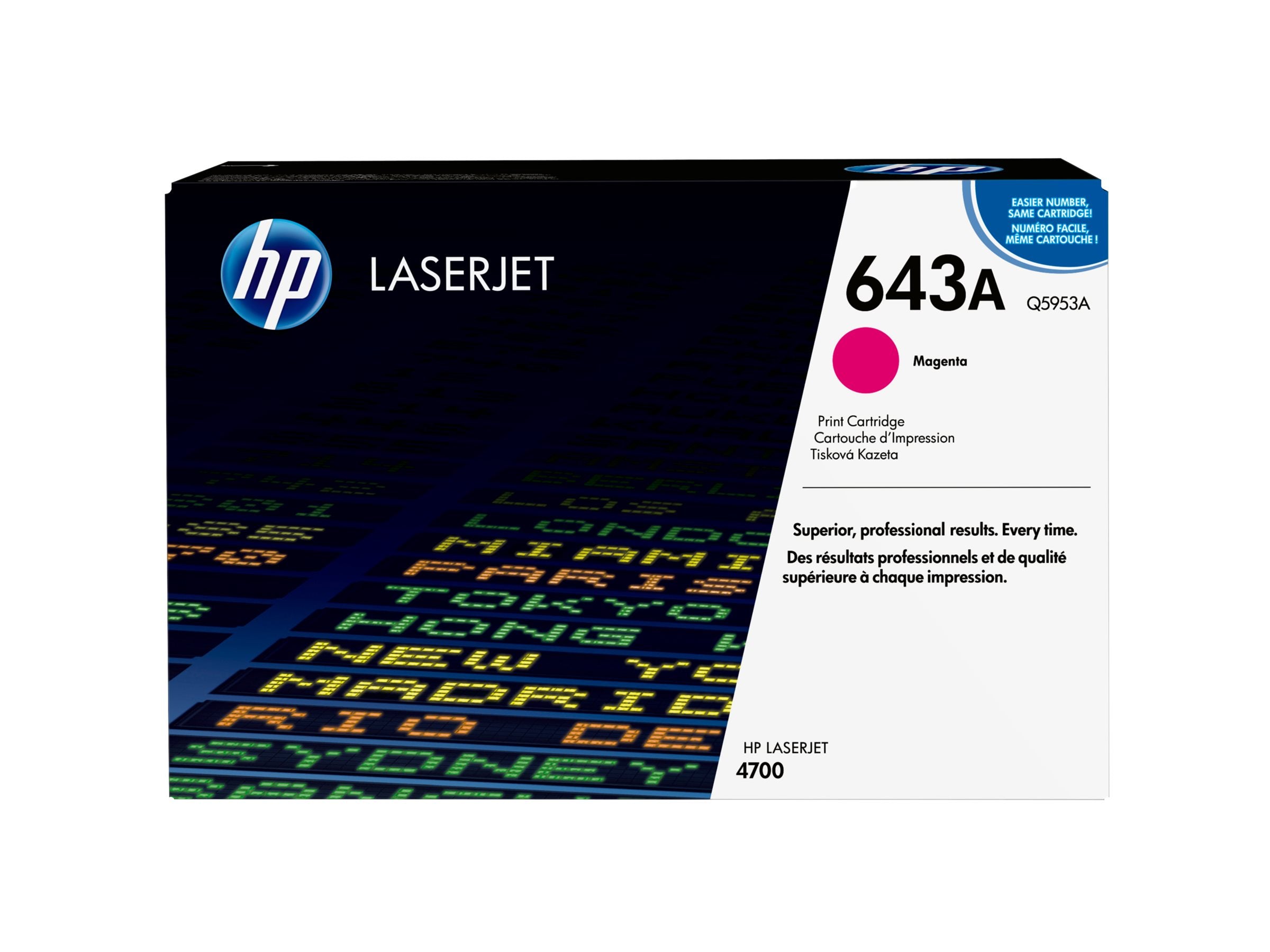 HP 643A Tonerpatrone Verpackung