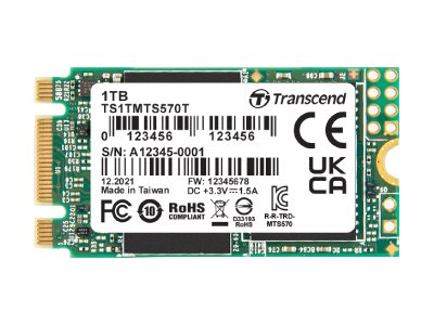 TRANSCEND 1TB M.2 SSD Vorderansicht