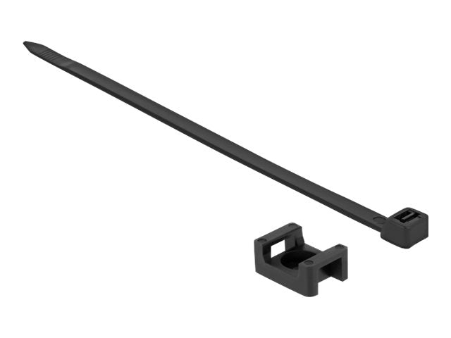 DELOCK Schraubhalter 23 x 16mm mit Kabelbinder L 150 x B 7