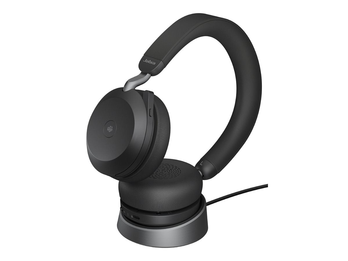 Jabra Evolve2 75 Link380/390c MS Stereo Std Black Detailansicht