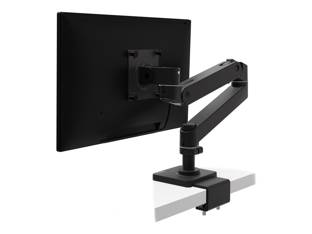 Vorderansicht des ERGOTRON LX Pro Arm C-Klemme kurze Stange Einzelhalterung schwarz