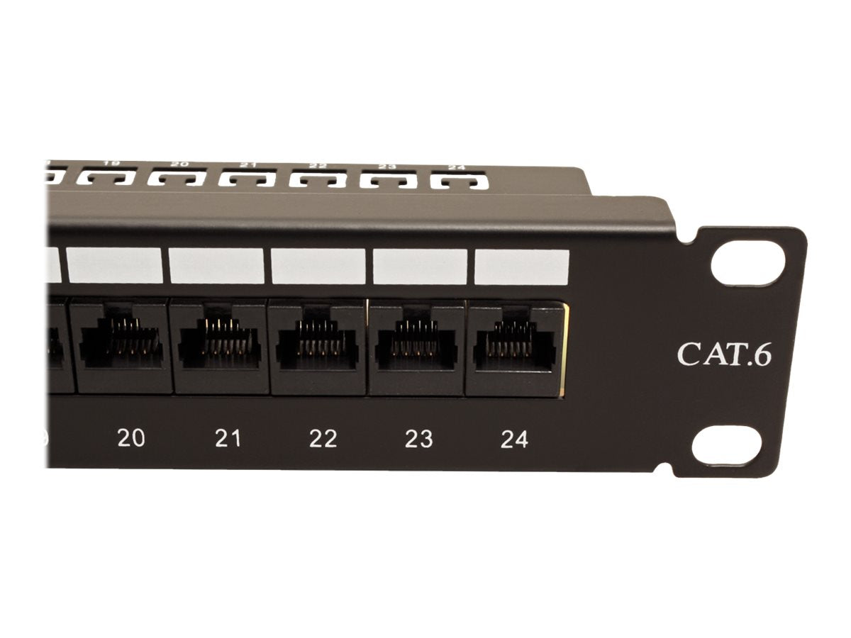 VALUE Kat.6 Class E 19Zoll-Patchpanel 24P ungeschirmt schwarz - Verpackung