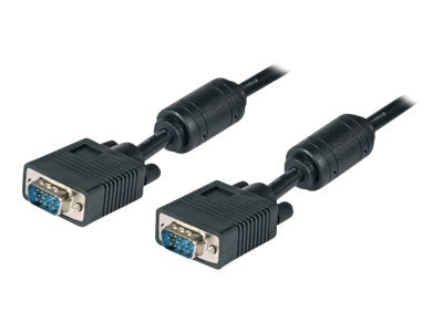 EFB SVGA/HDTV Anschlusskabel 2xHDSUB15 St/St schwarz 3m - Vorderansicht