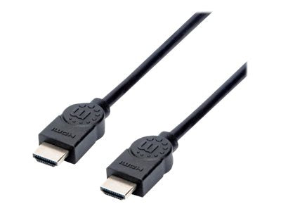 MANHATTAN High Speed HDMI-Kabel ARC 3D 4K30Hz HDMI-Stecker auf HDMI-Stecker geschirmt schwarz 1