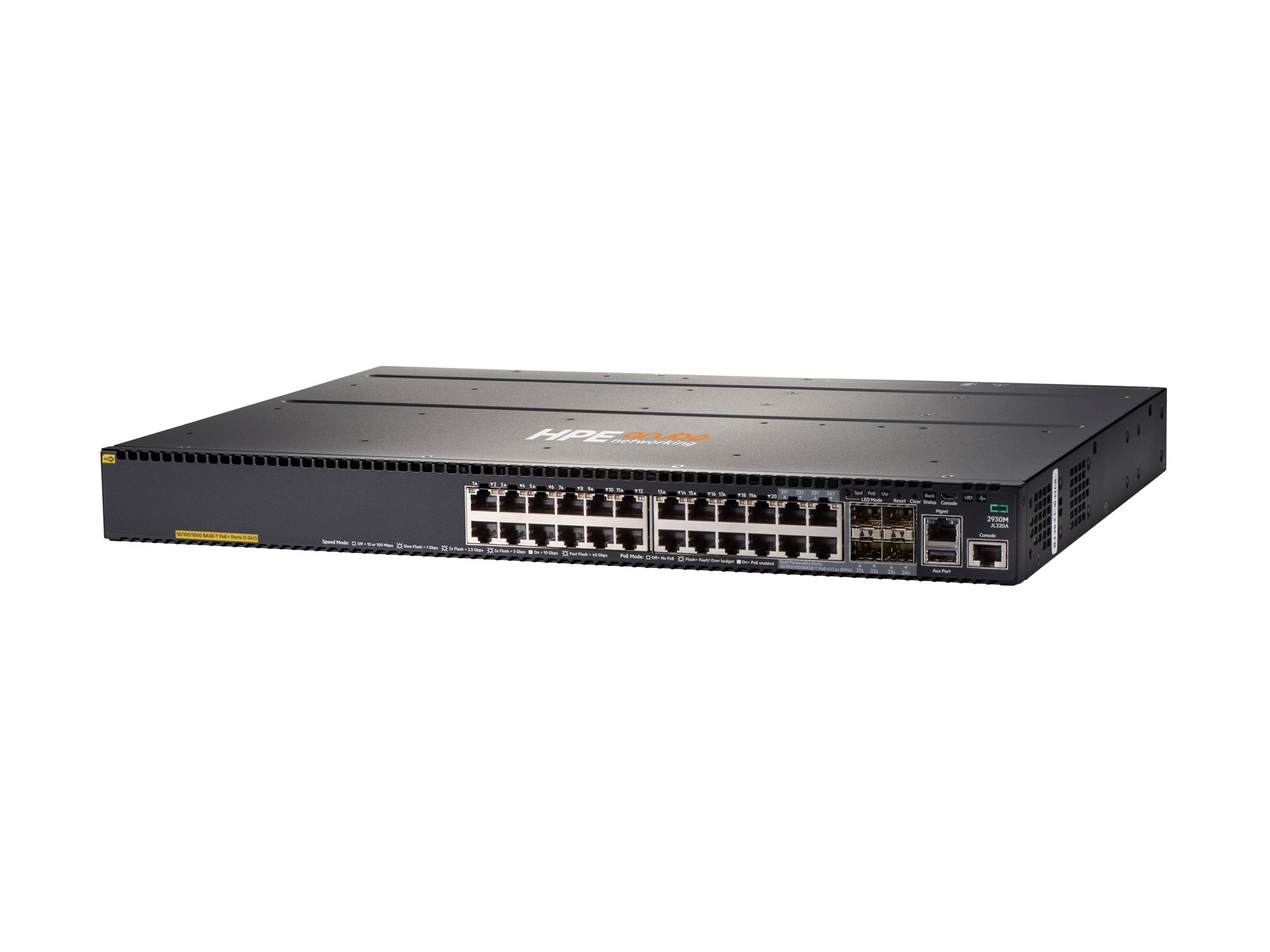 ARUBA HPE Aruba 2930M 24G PoE+ Switch Vorderansicht