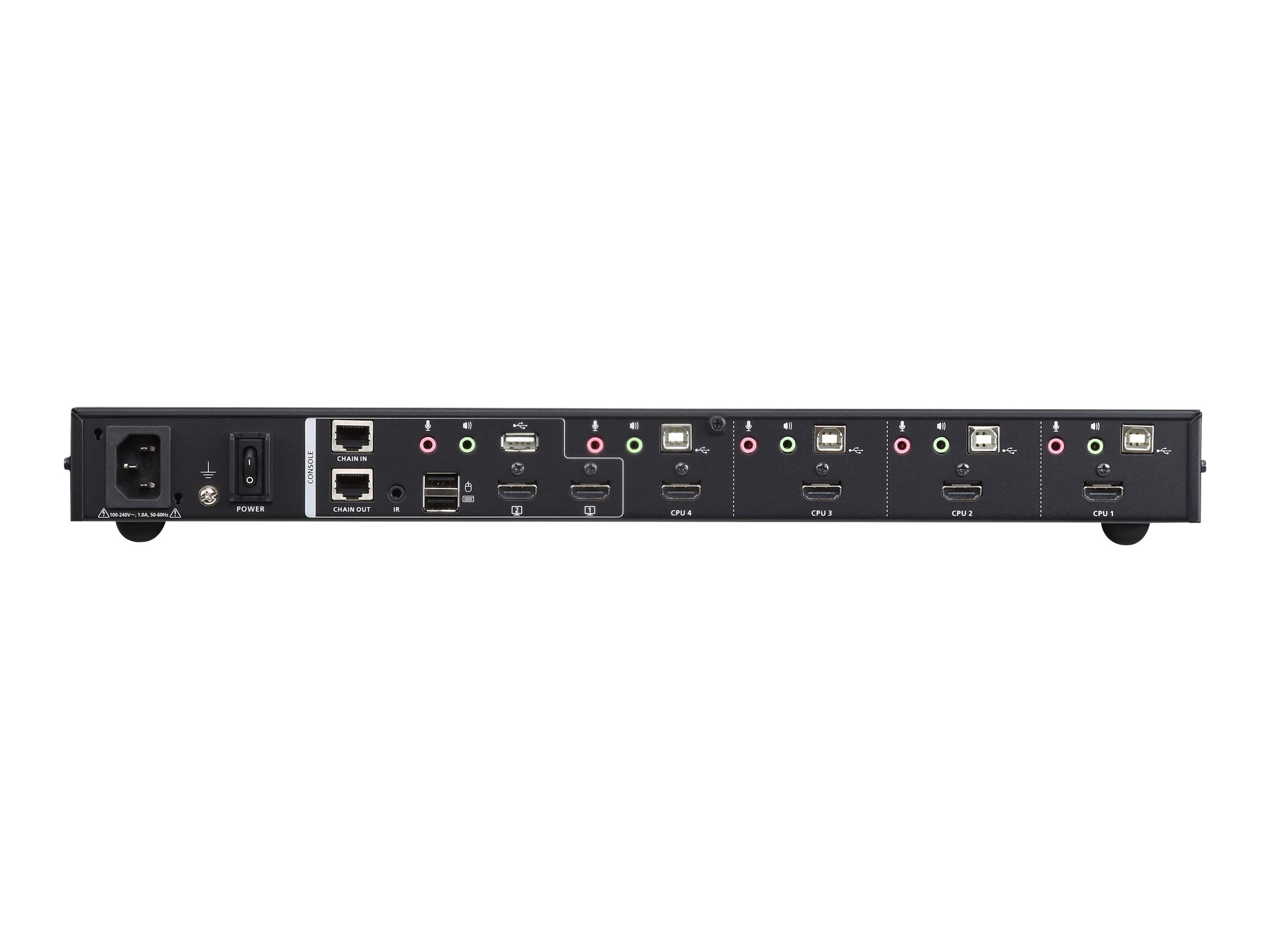 ATEN CM1284 4-Port USB HDMI Multi-View KVMP Switch Detailansicht