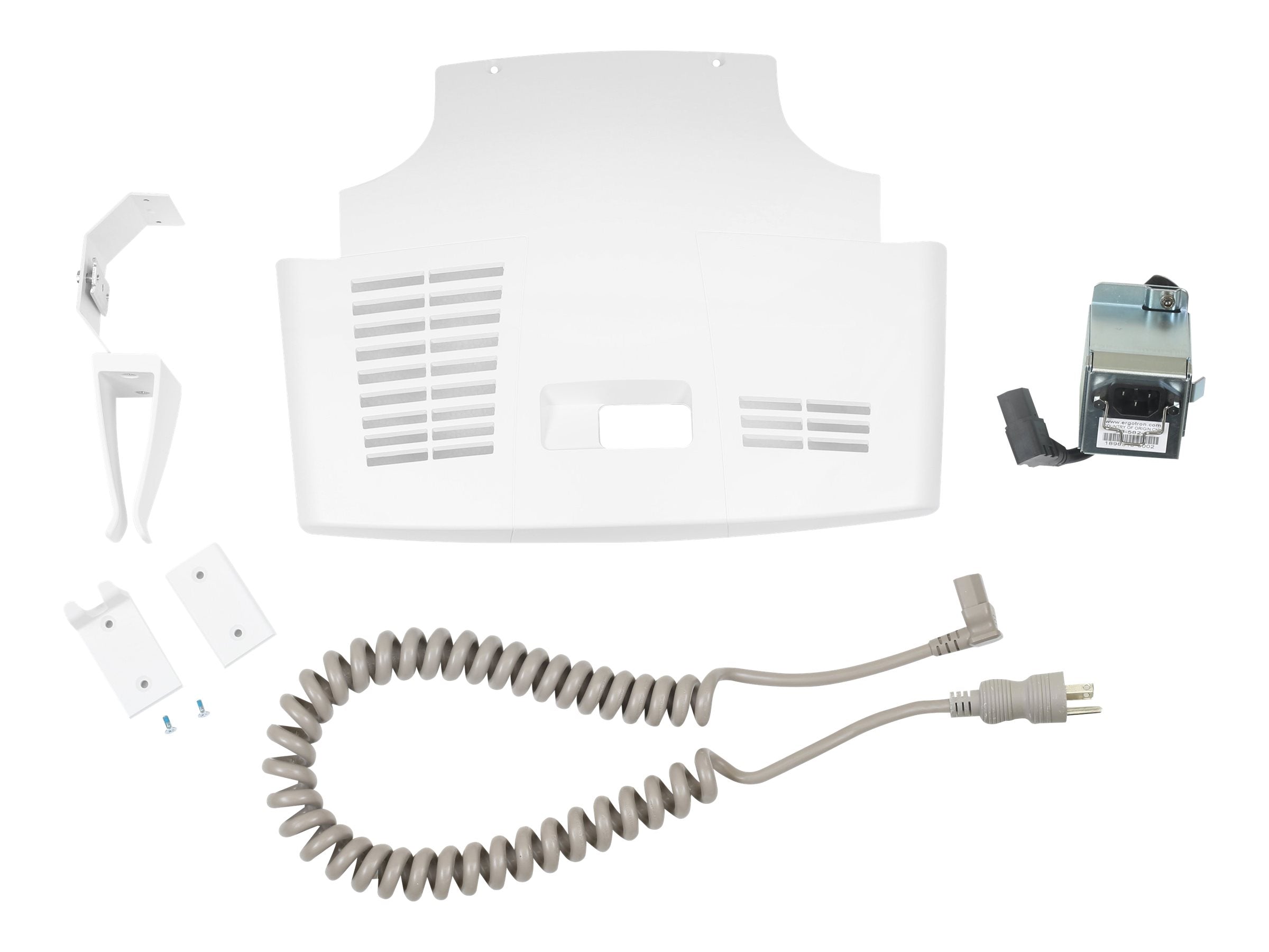 Vorderansicht des ERGOTRON Accessory Power Cord and Hook System Upgrade