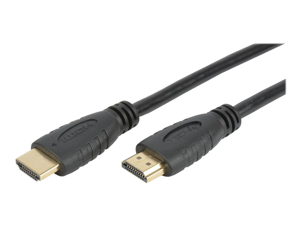 TECHLY HDMI 4K 60Hz Anschlusskabel 0,5m Vorderansicht