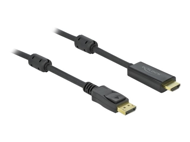 DELOCK Passives DisplayPort 1.2 zu HDMI Kabel 4K 30Hz 7m - Vorderansicht