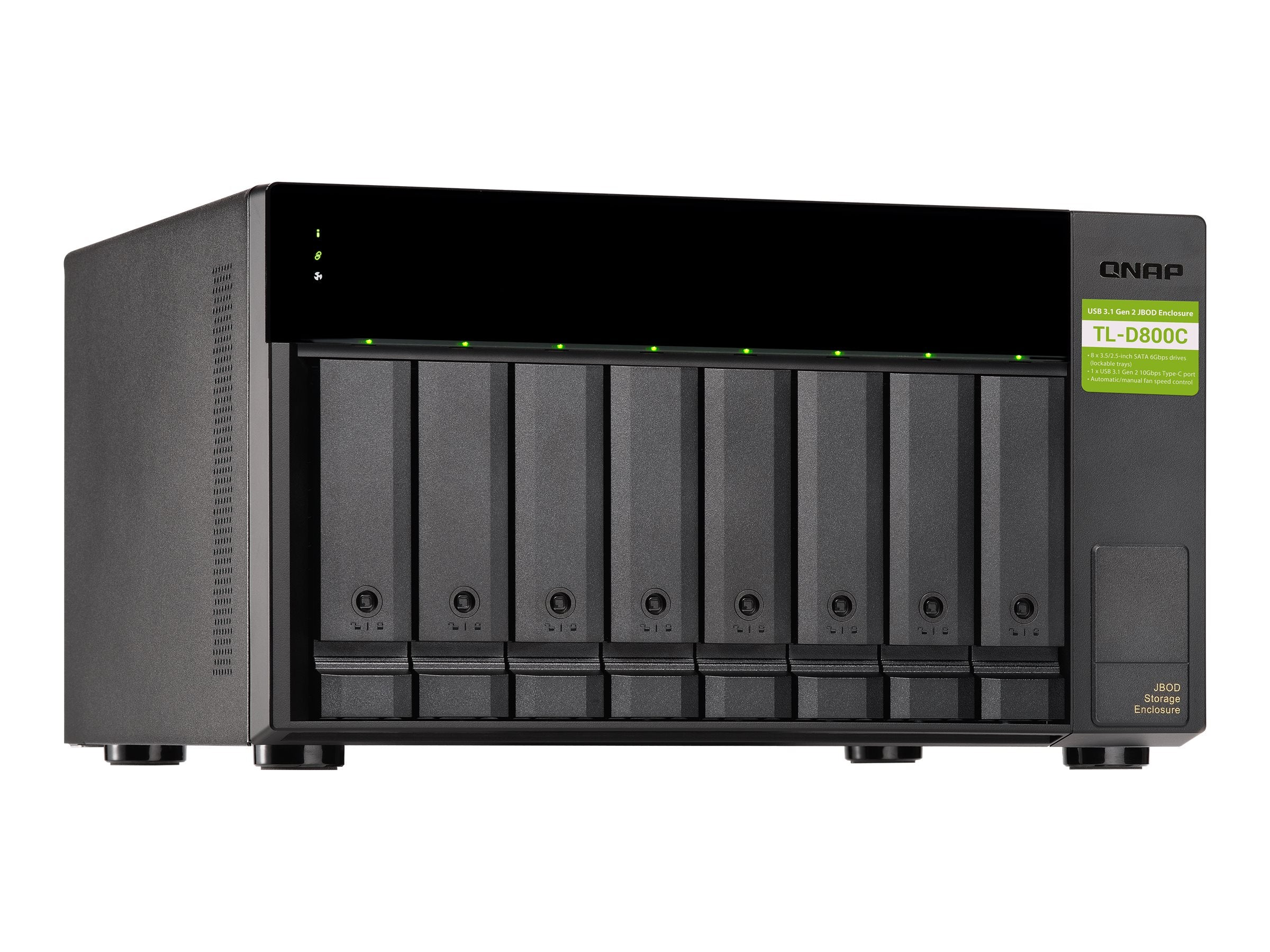 QNAP TL-D800C JBOD Speichergehäuse Verpackung