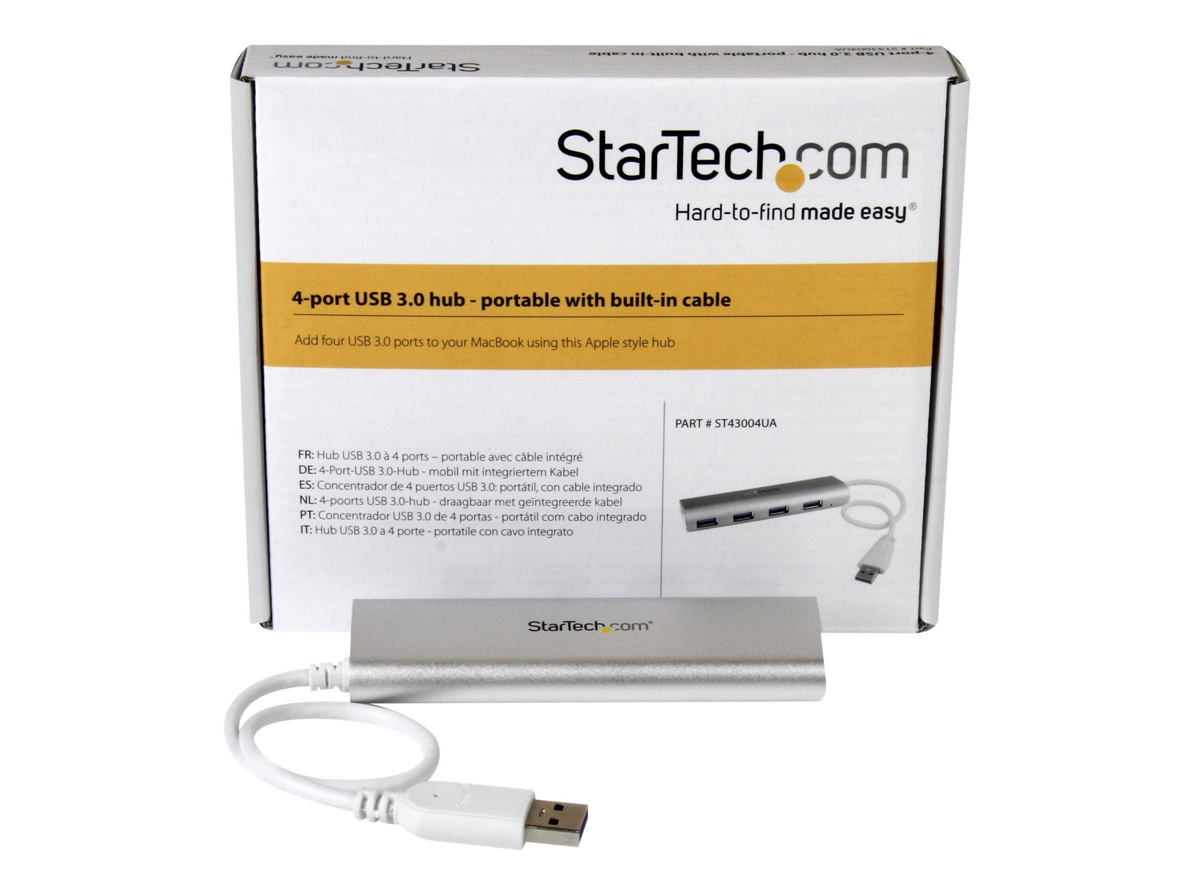 STARTECH.COM ST43004UA USB 3.0 4-Port Hub Vorderansicht