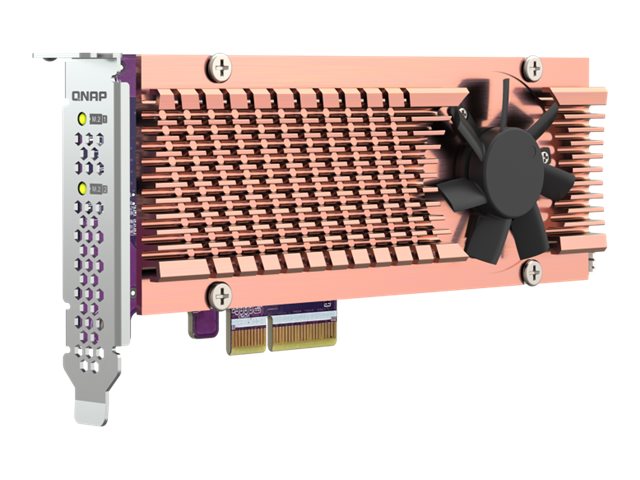 QNAP QM2-2P-344A Dual M.2 PCIe SSD Erweiterungskarte Vorderansicht