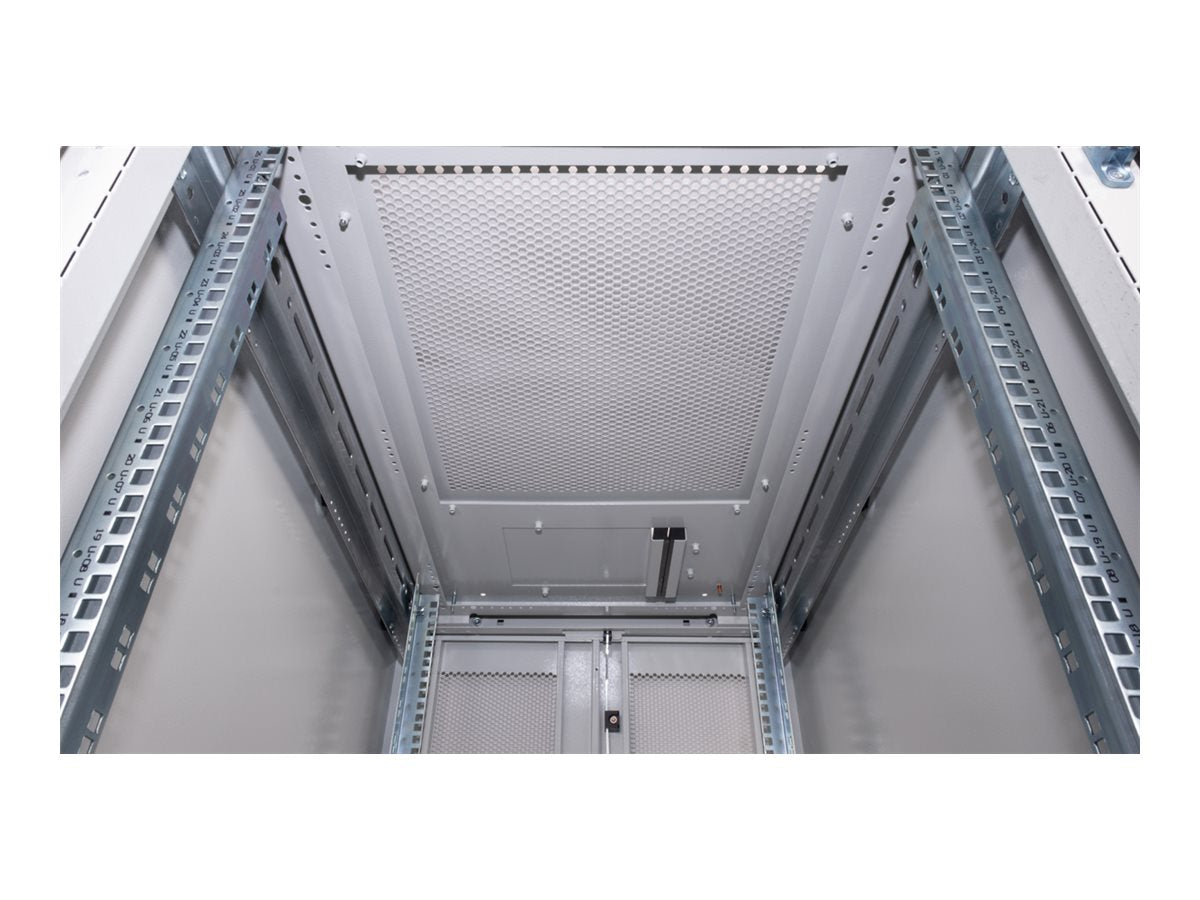 ROLINE Serverschrank 48,26cm 19Zoll 26 HE 600x1000 BxT grau - Vorderansicht